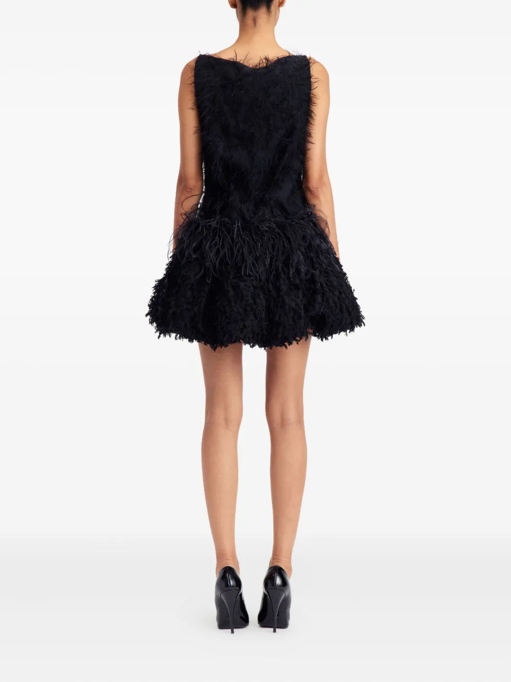 16Arlington Lasa Feather Embellished Mini Dress