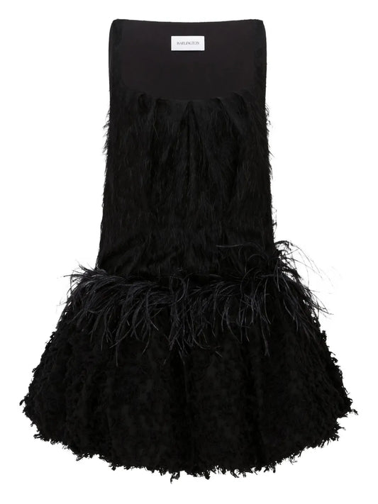 16Arlington Lasa Feather Embellished Mini Dress