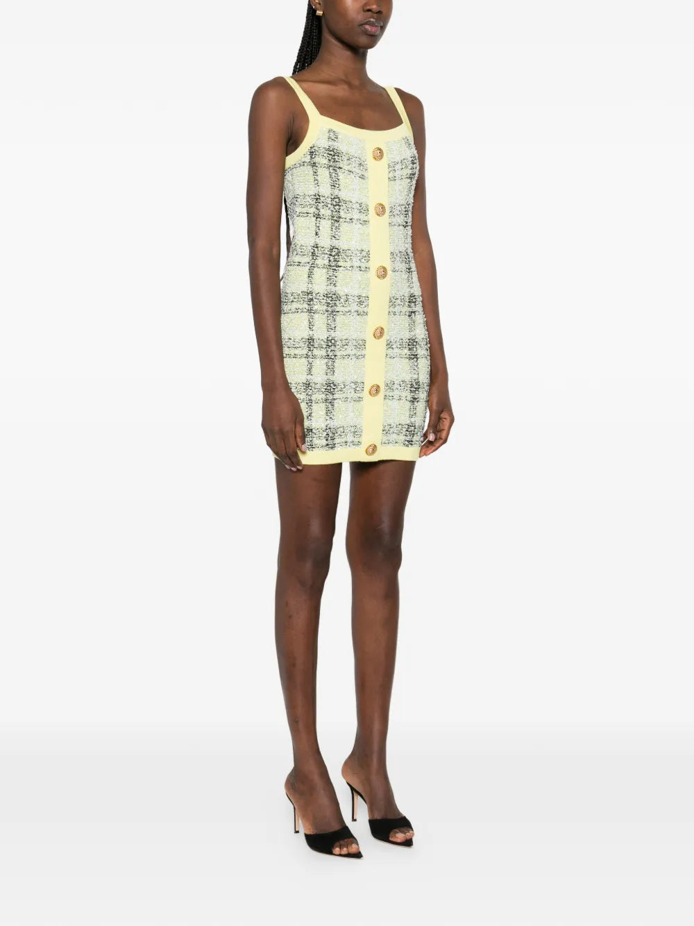 Balmain Buttoned Mini Dress