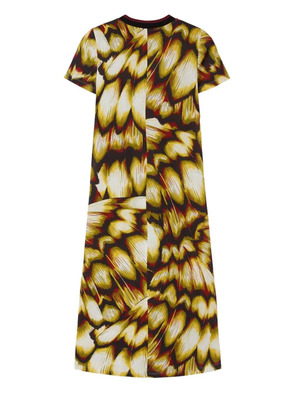 La Doublej All Over Print Short Sleeve Midi Dress