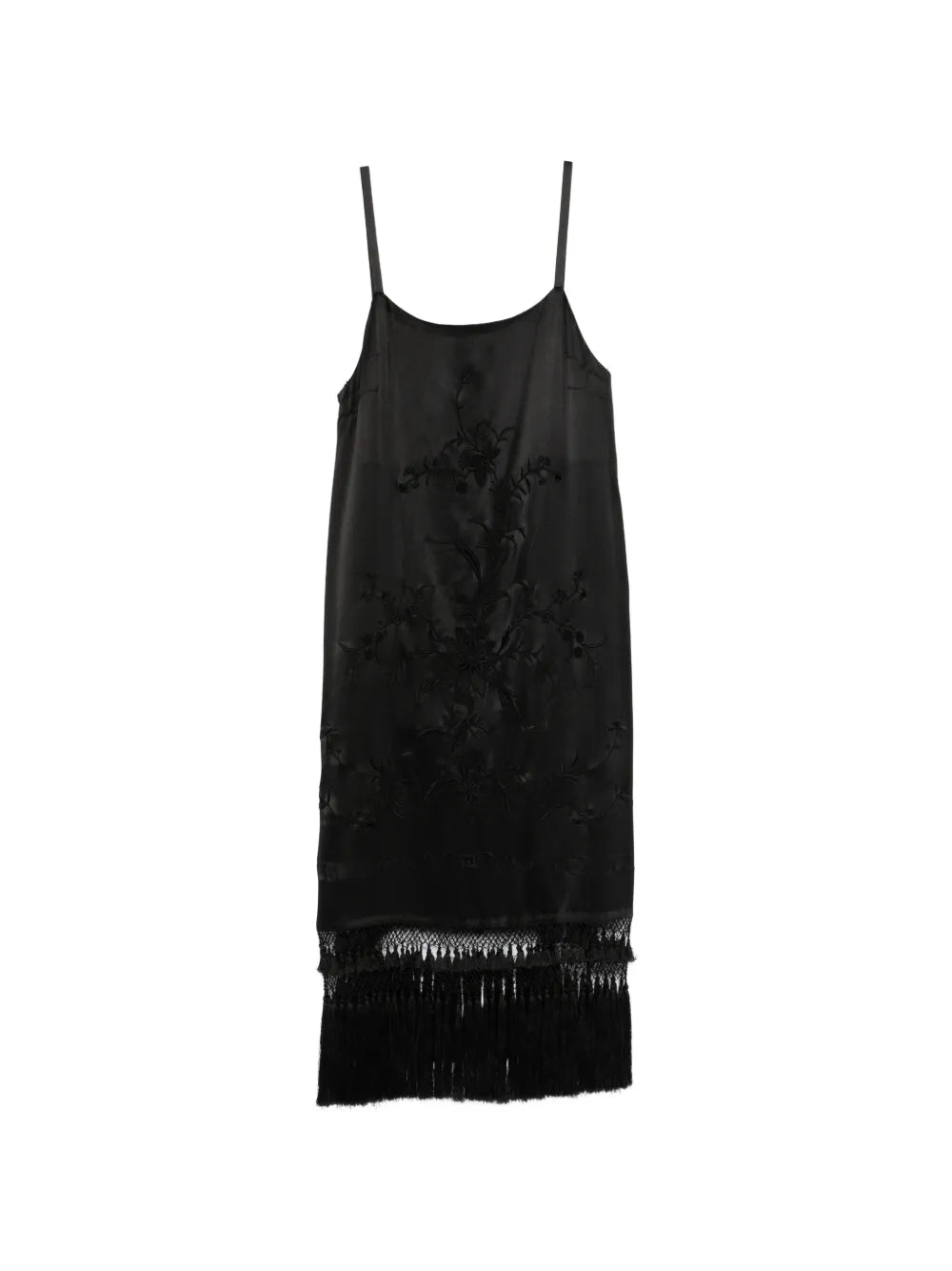 Bode Fringe Floral Dress