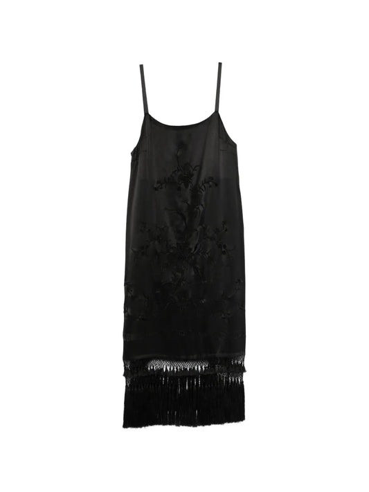 Bode Fringe Floral Dress