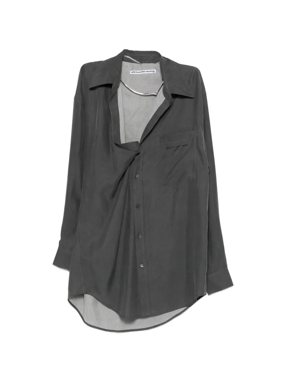 Alexander Wang Pre Styled Off Shoulder Shirt Dress