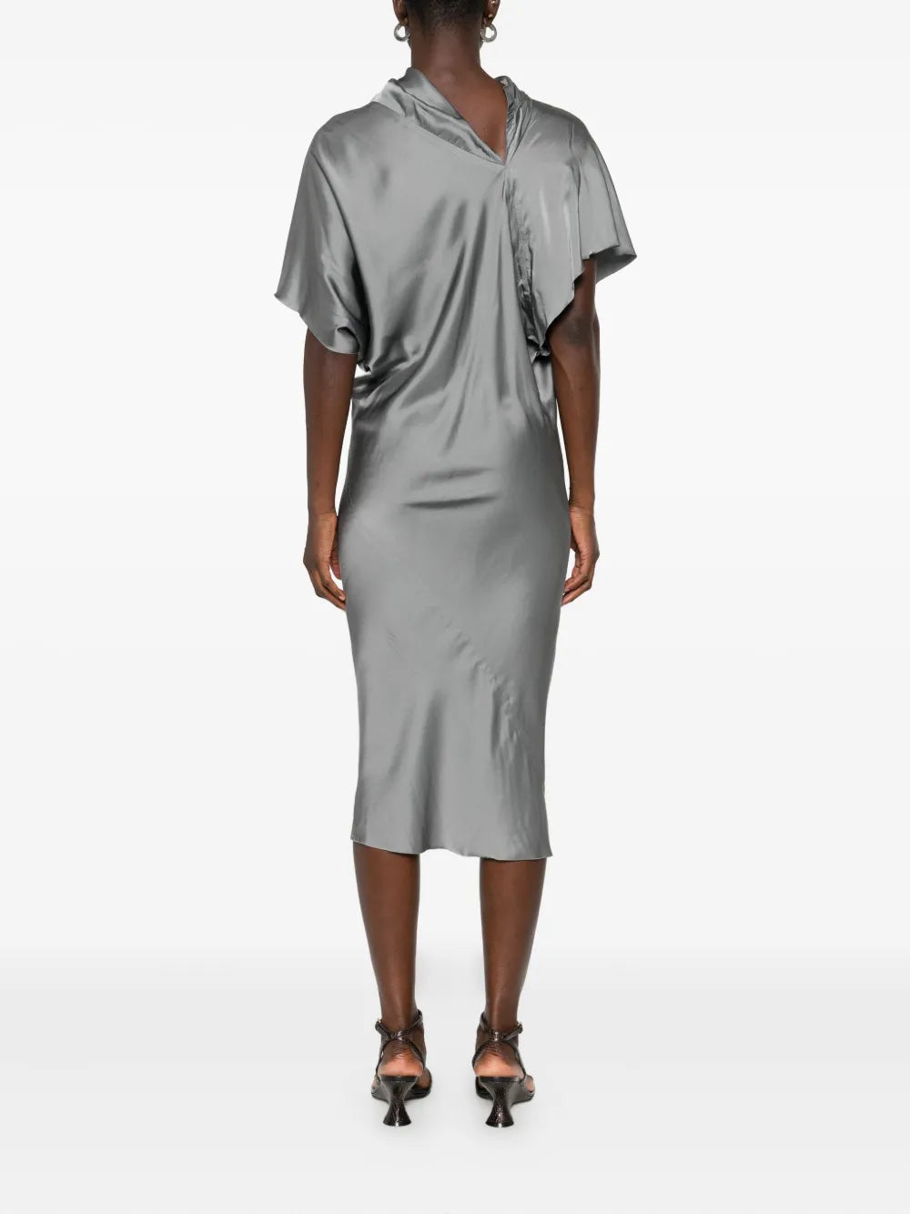 Rick Owens Draped Cowl Neck Dress