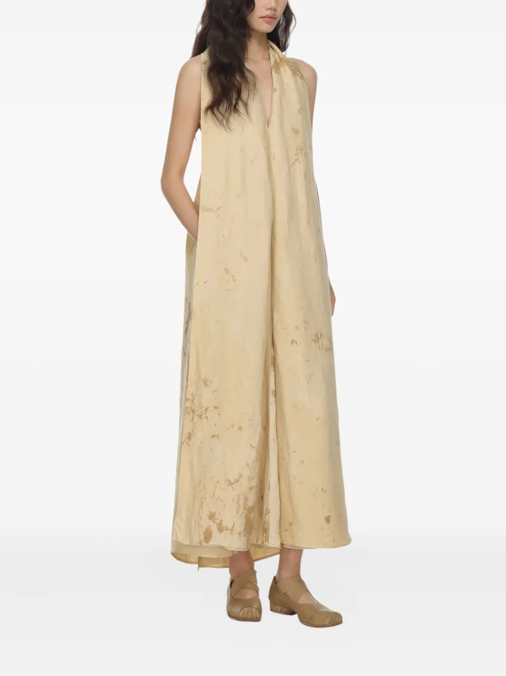 Uma Wang Aloe Open Back Midi Dress