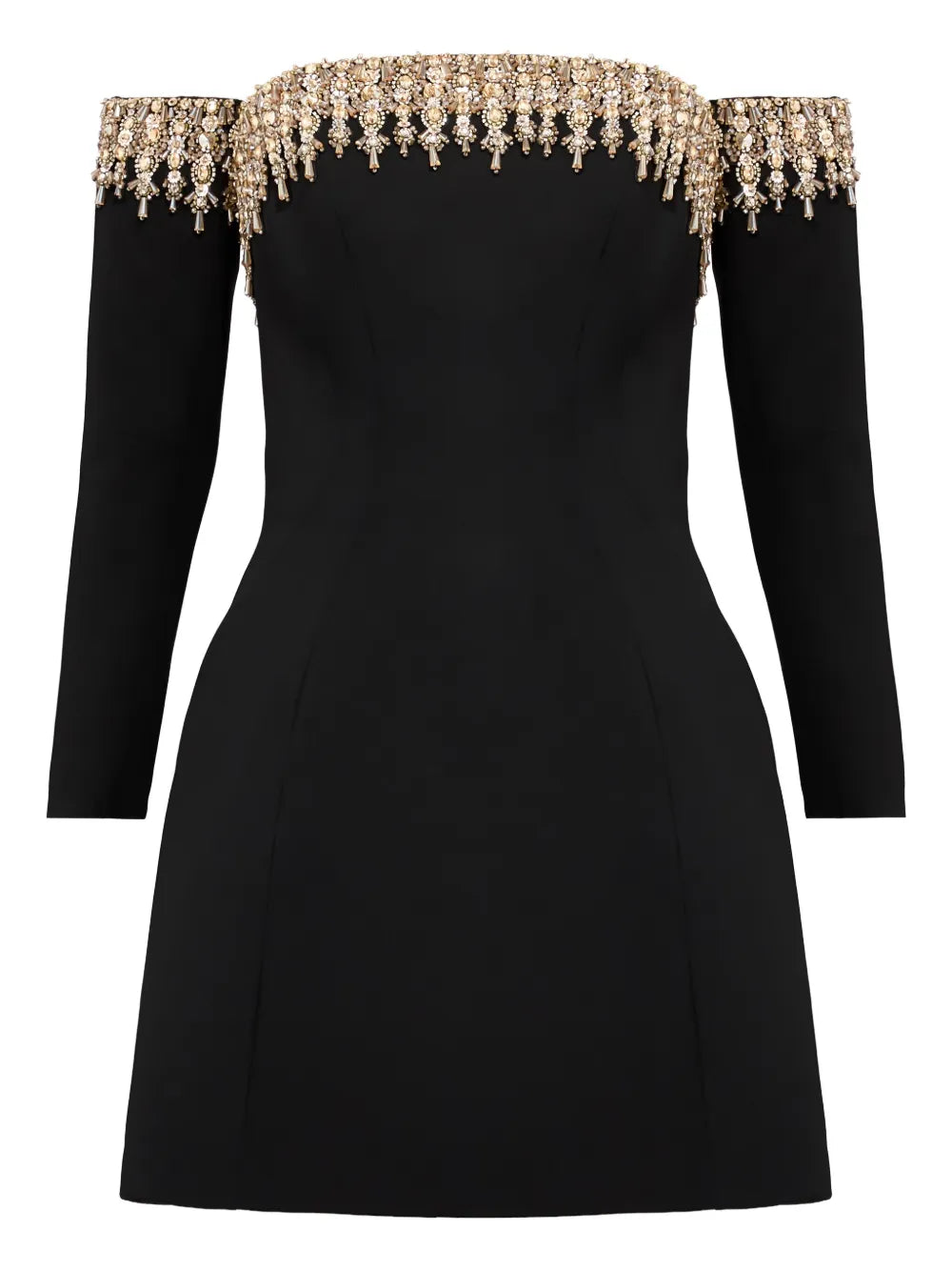 Jenny Packham Love Bubble Off Shoulder Mini Dress