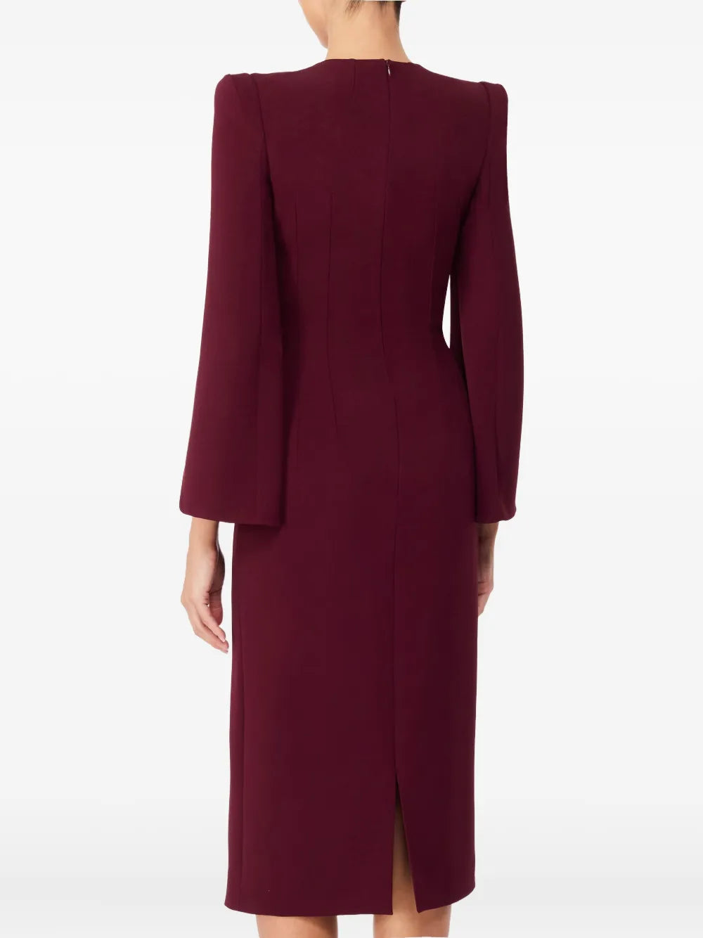 Jenny Packham Love Bow Split Sleeve Midi Dress