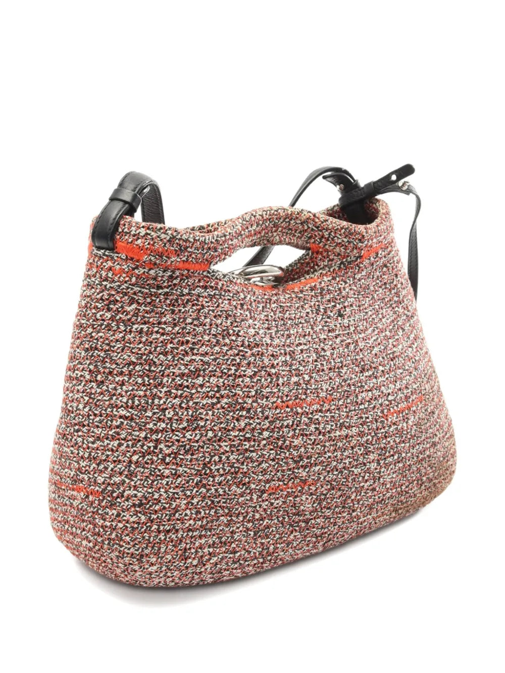 Balenciaga Pre Owned 2000S Zigzag Open Top Shoulder Bag