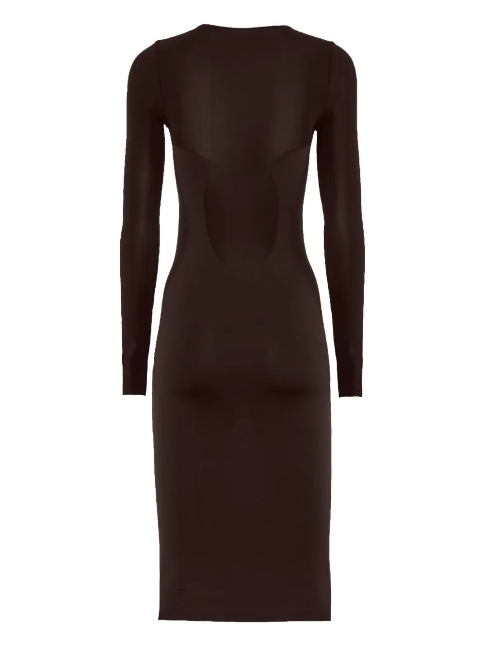 Wolford Semi Sheer Long Sleeve Midi Dress