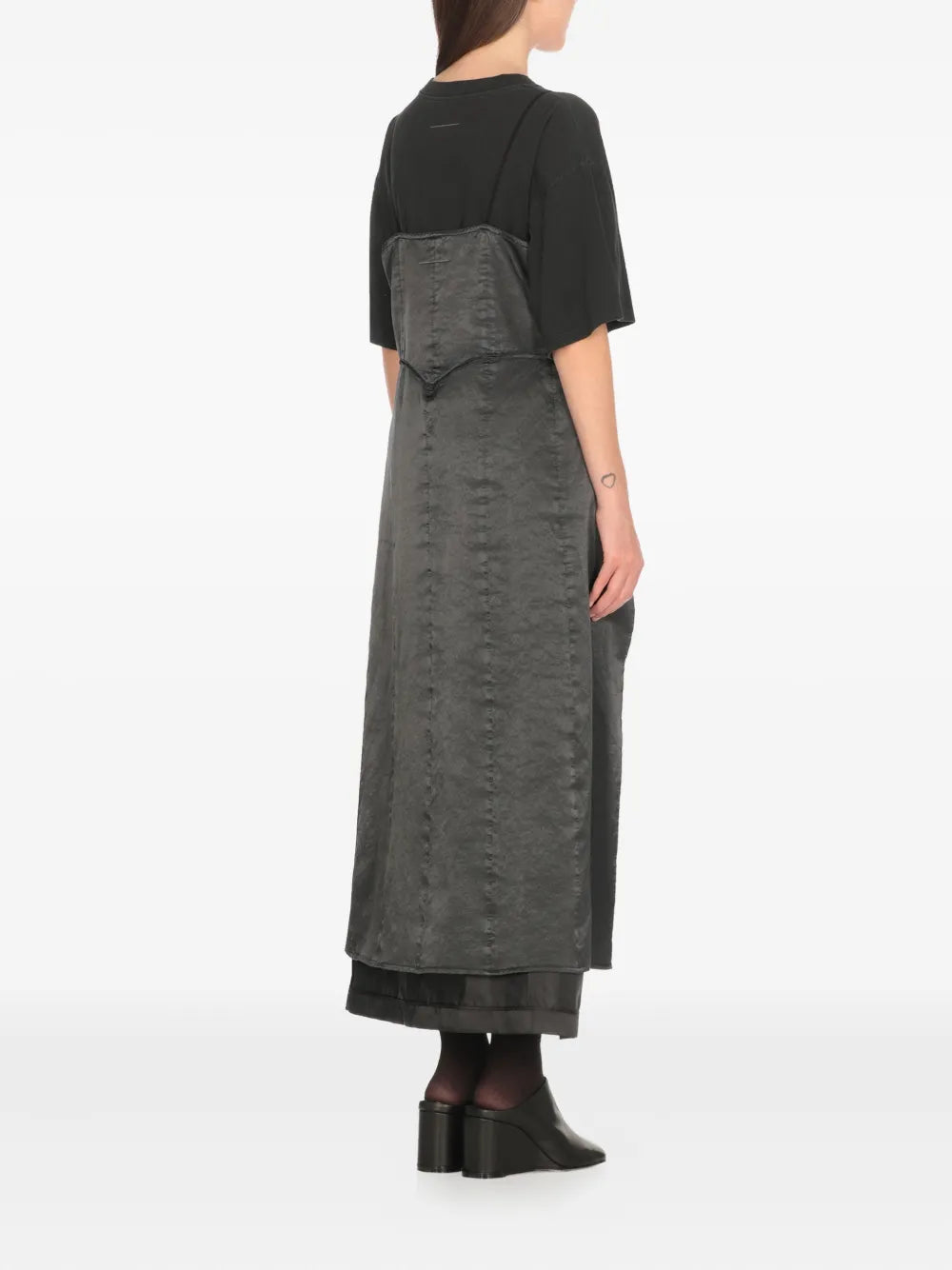 Mm6 Maison Margiela Lace Up Flared Dress