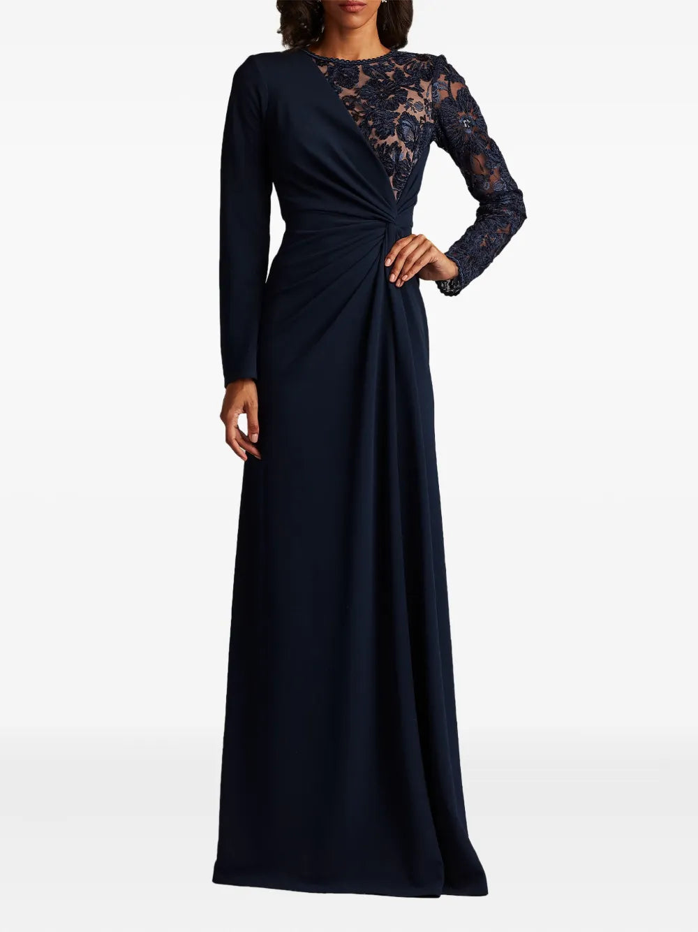 Tadashi Shoji Floral Lace Maxi Dress