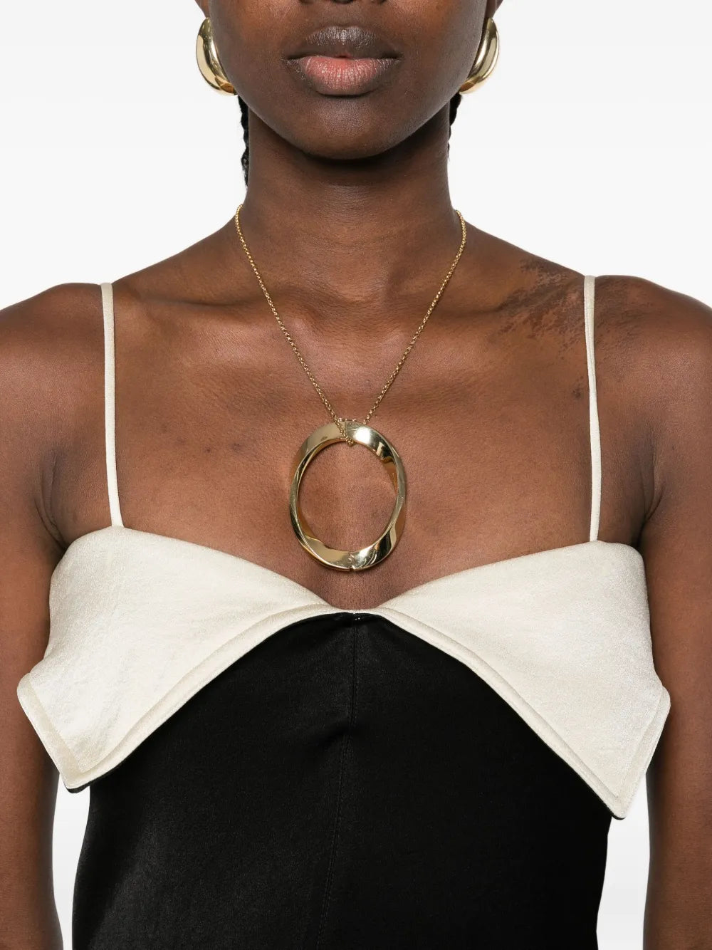 Nanushka Folded Neckline Maxi Dress