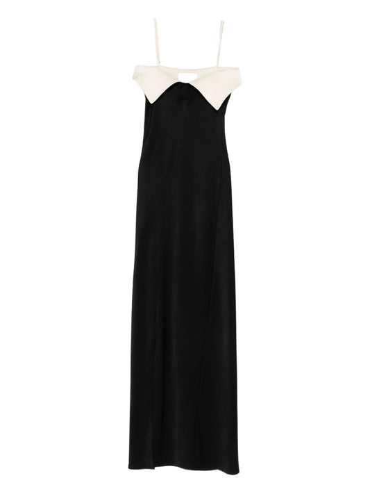 Nanushka Folded Neckline Maxi Dress