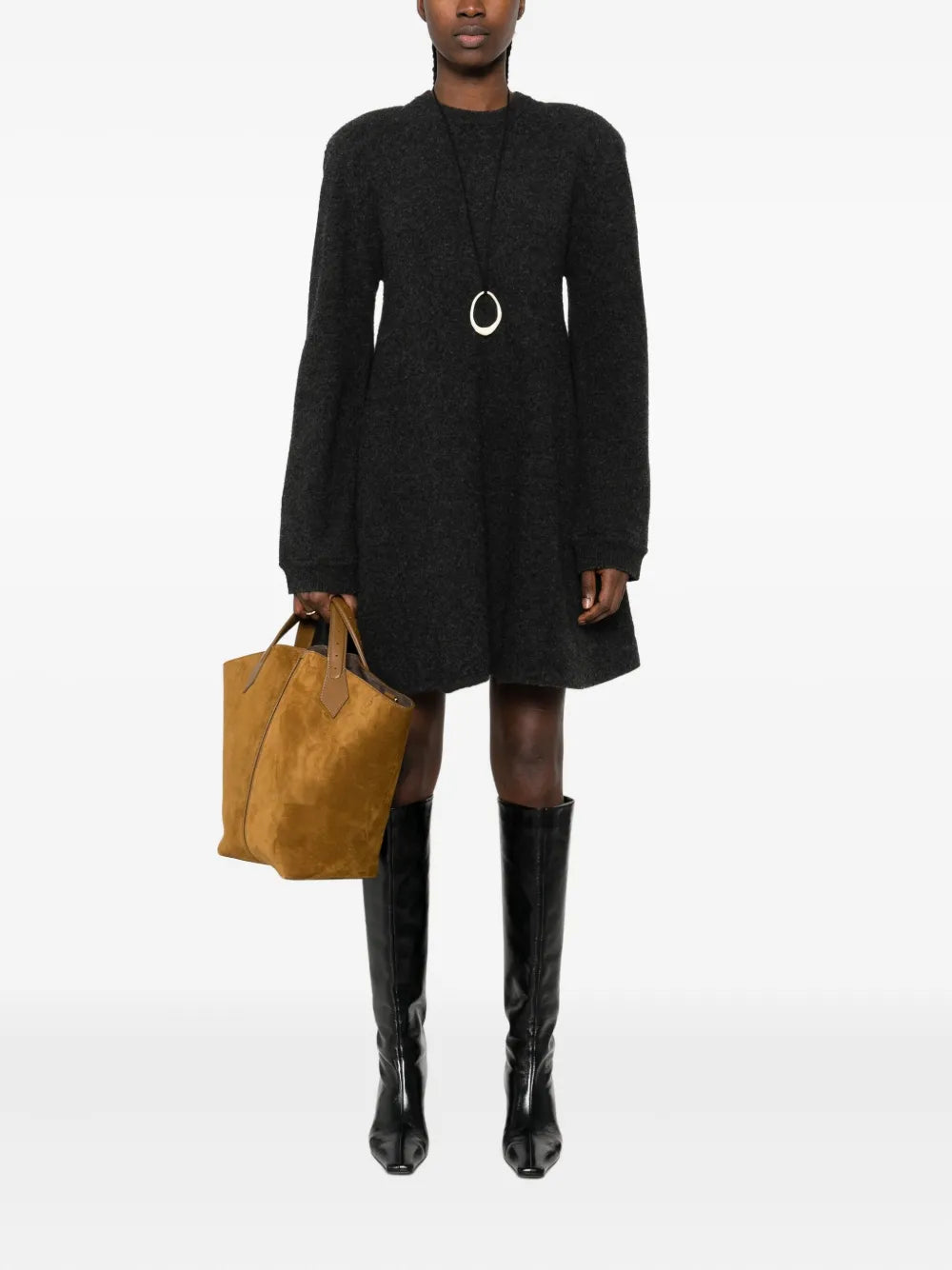 Nanushka A Line Knitted Mini Dress