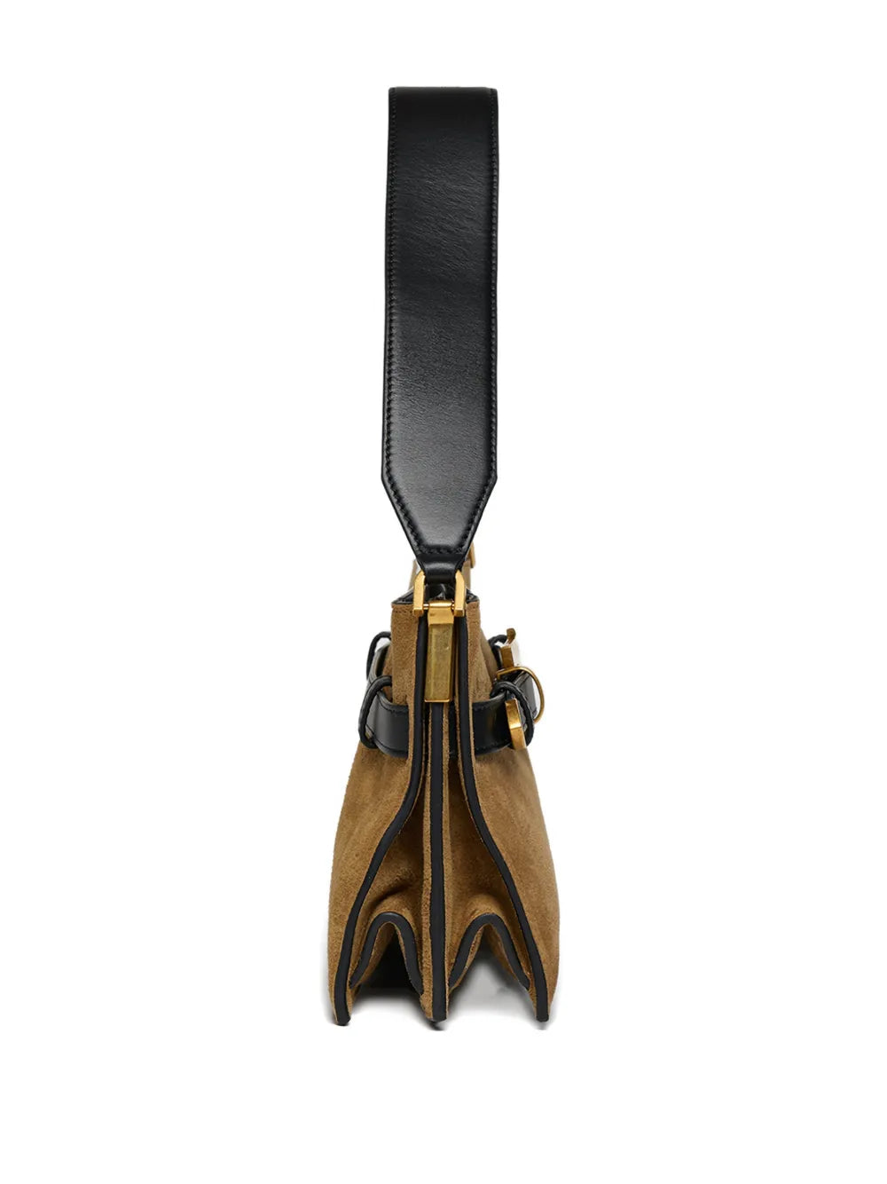 Nanushka Mini Harmonica Buckle Detail Leather Shoulder