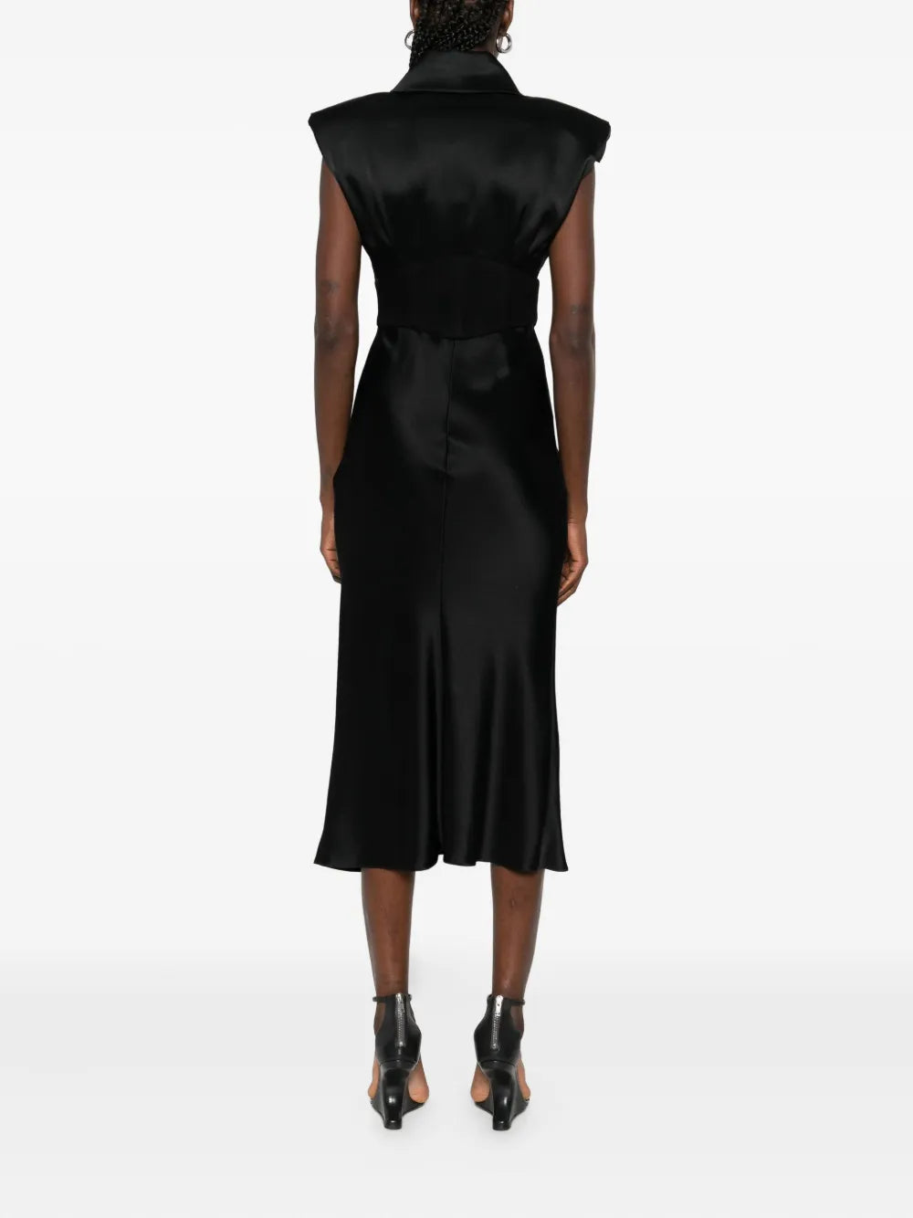 Vestiaire Dun Oiseau Libre Corset Wool Dress