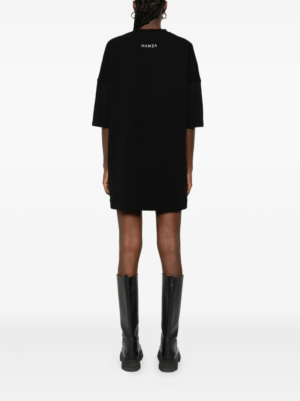Hamza Madona Printed T Shirt Mini Dress