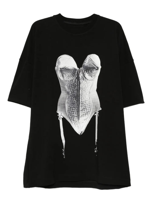 Hamza Madona Printed T Shirt Mini Dress