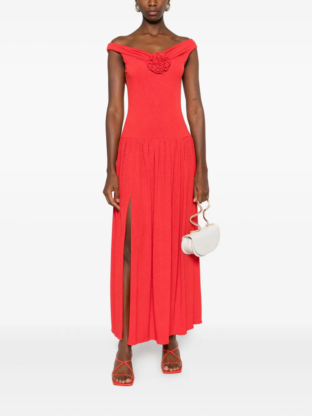 Roserry Rose Embellished Pleated Maxi Dress