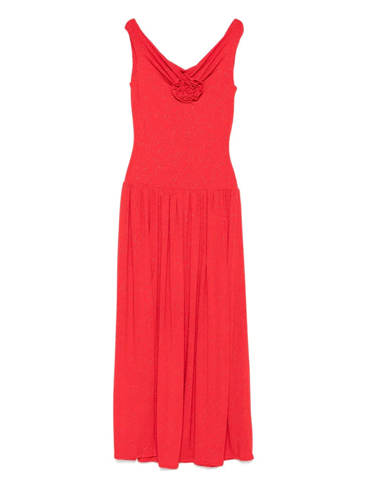 Roserry Rose Embellished Pleated Maxi Dress