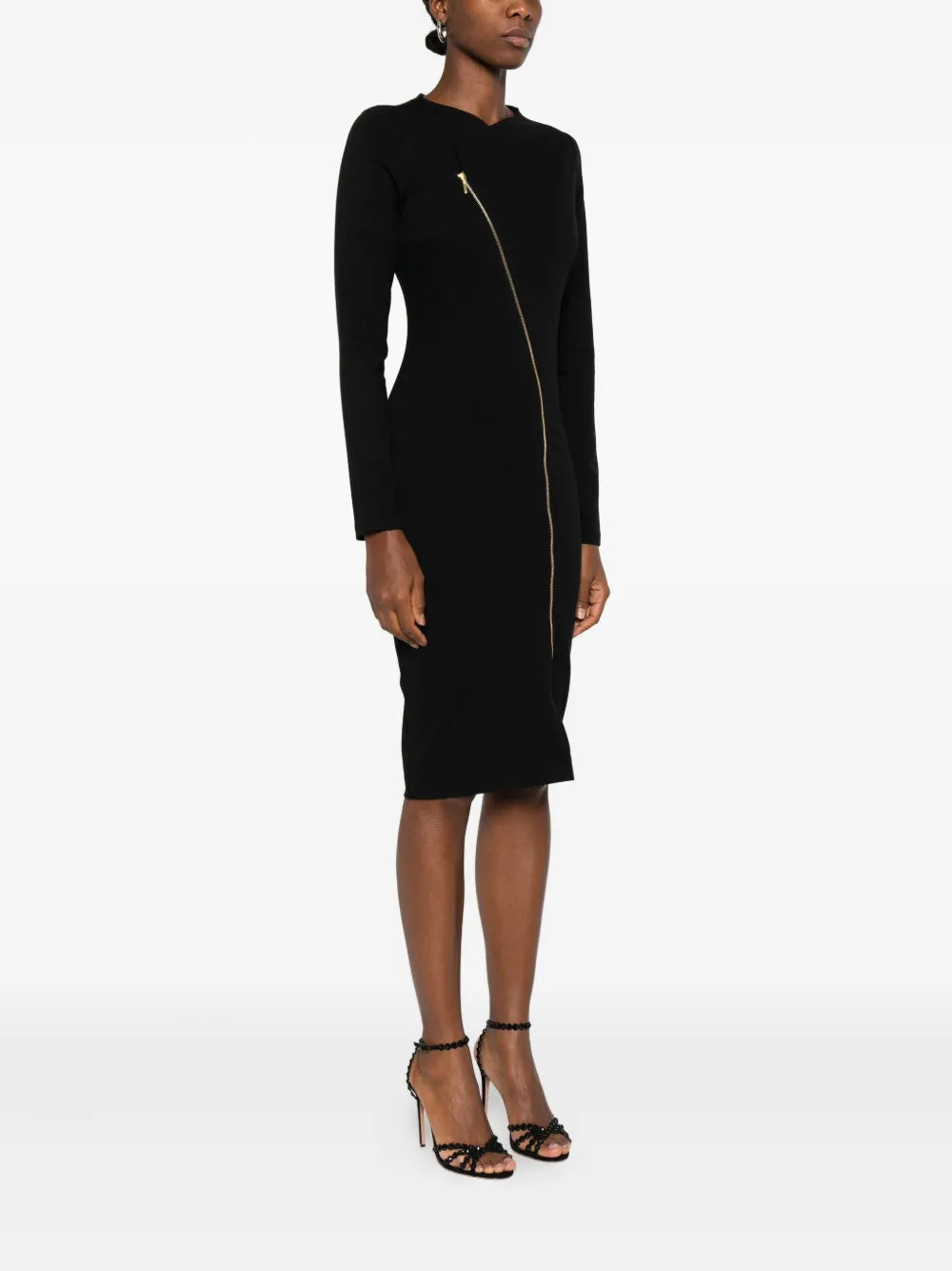 Roserry Chelsea Asymmetric Zip Fastening Midi Dress