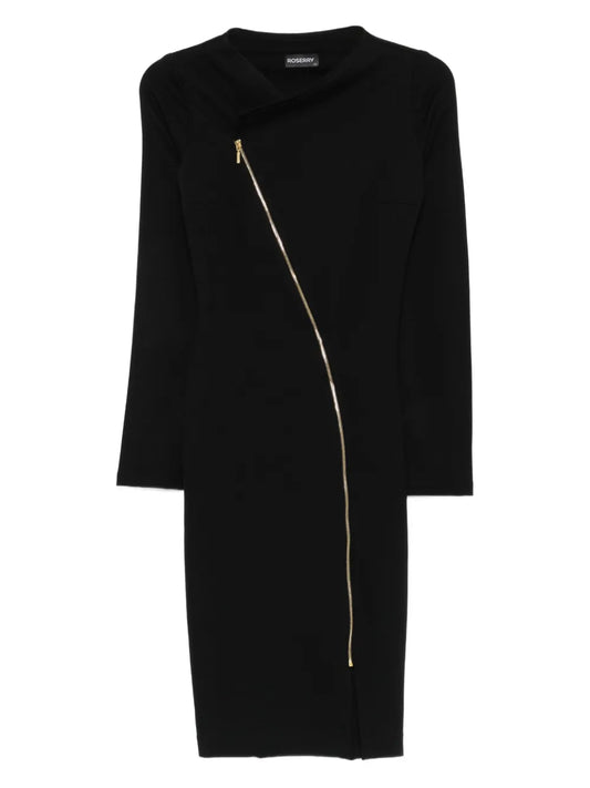 Roserry Chelsea Asymmetric Zip Fastening Midi Dress