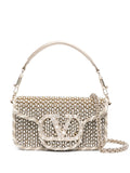 Valentino Garavani Loco Crystal Embellished Top Handle Bag