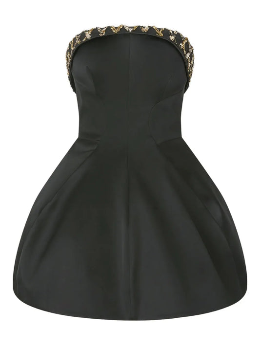 Genny Embellished Strapless Dress