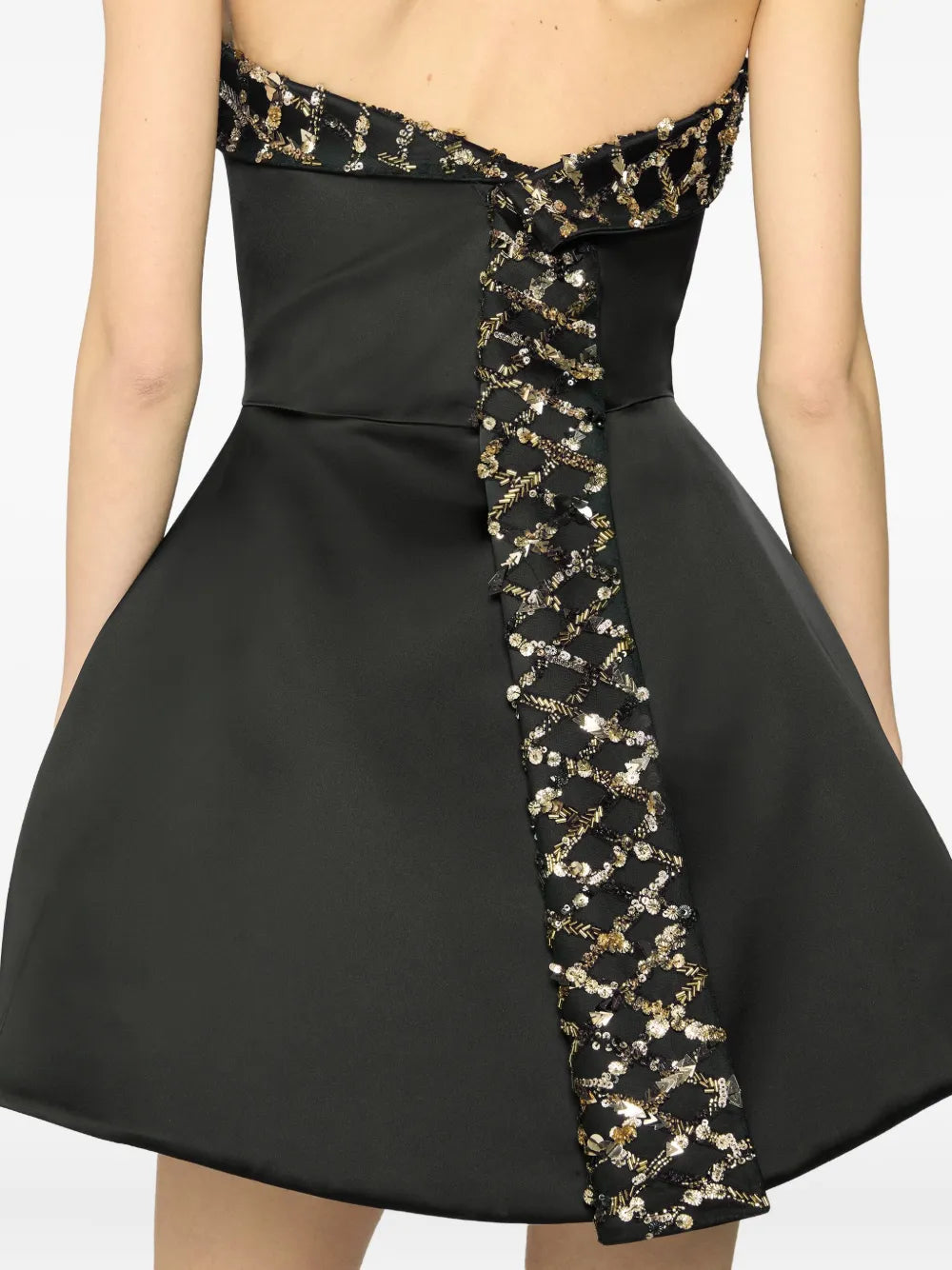 Genny Embellished Strapless Dress