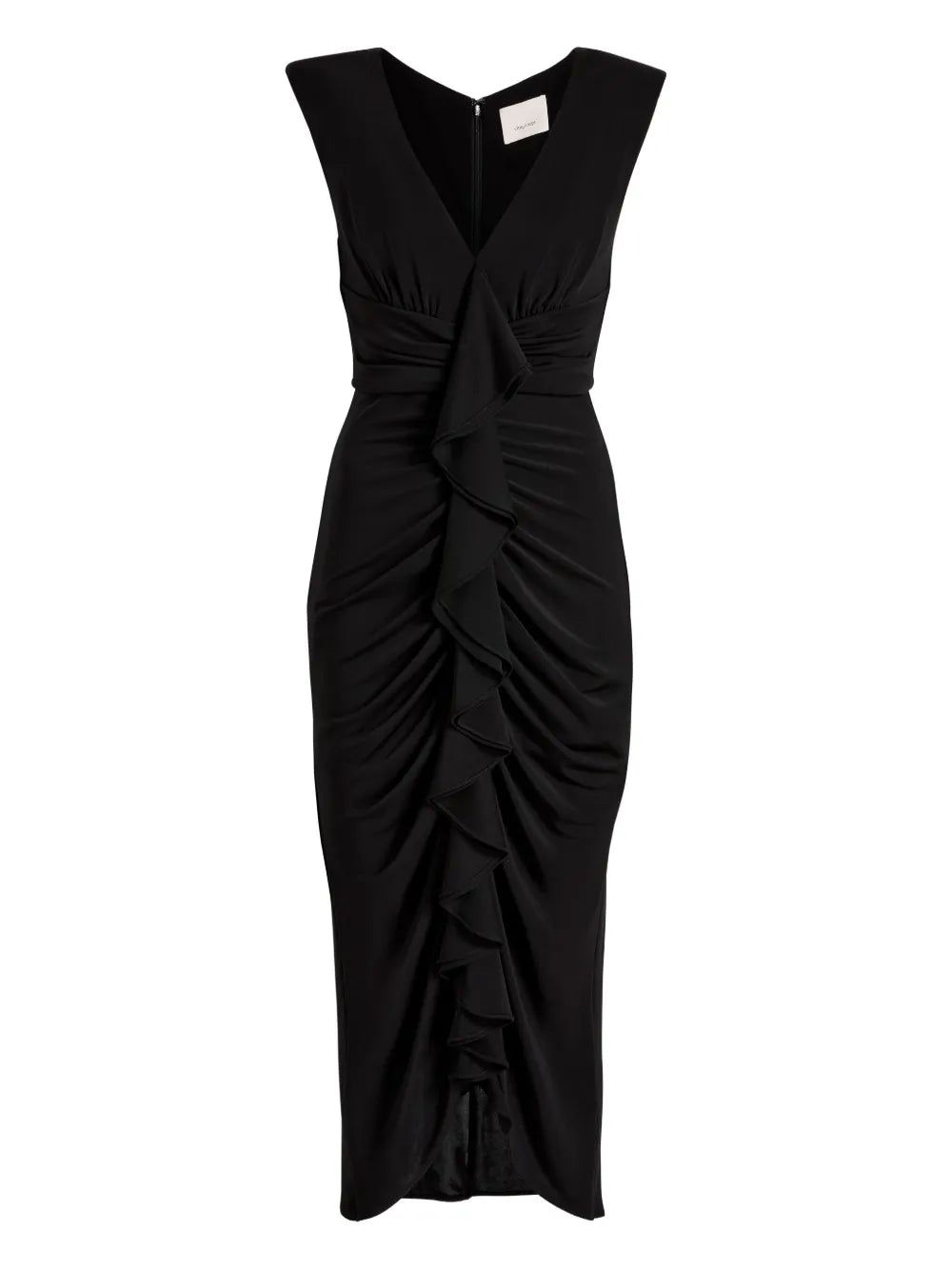 Cinq A Sept Ruched V Neck Dress