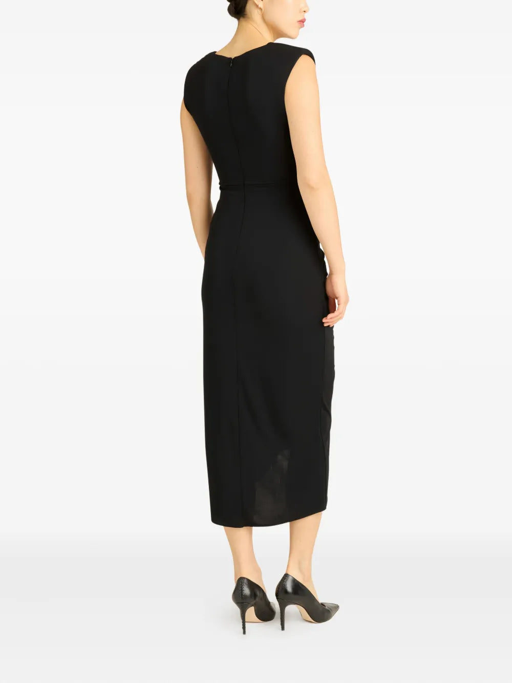 Cinq A Sept Ruched V Neck Dress