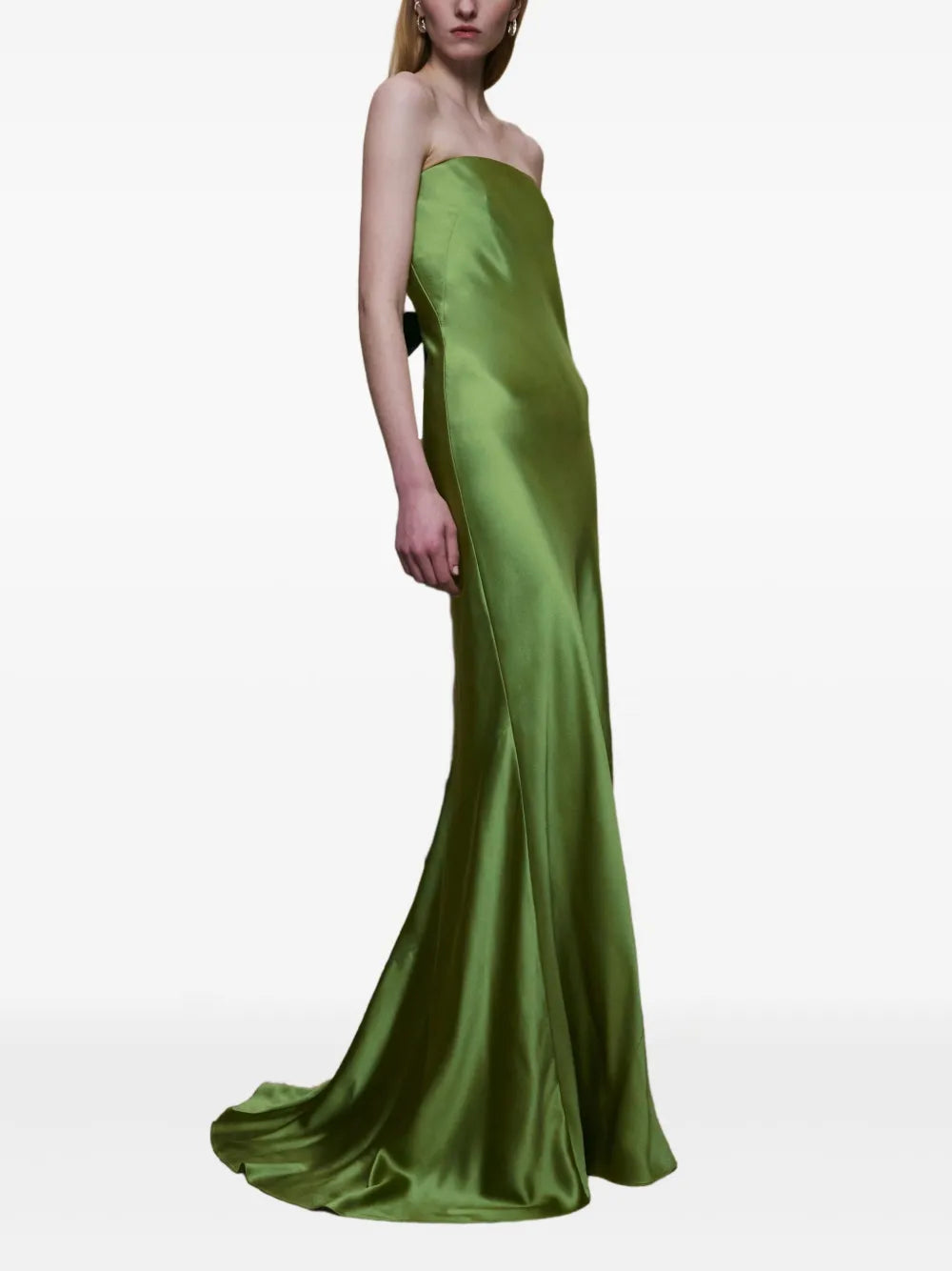 Alejandra Alonso Rojas Bow Detail Strapless Gown