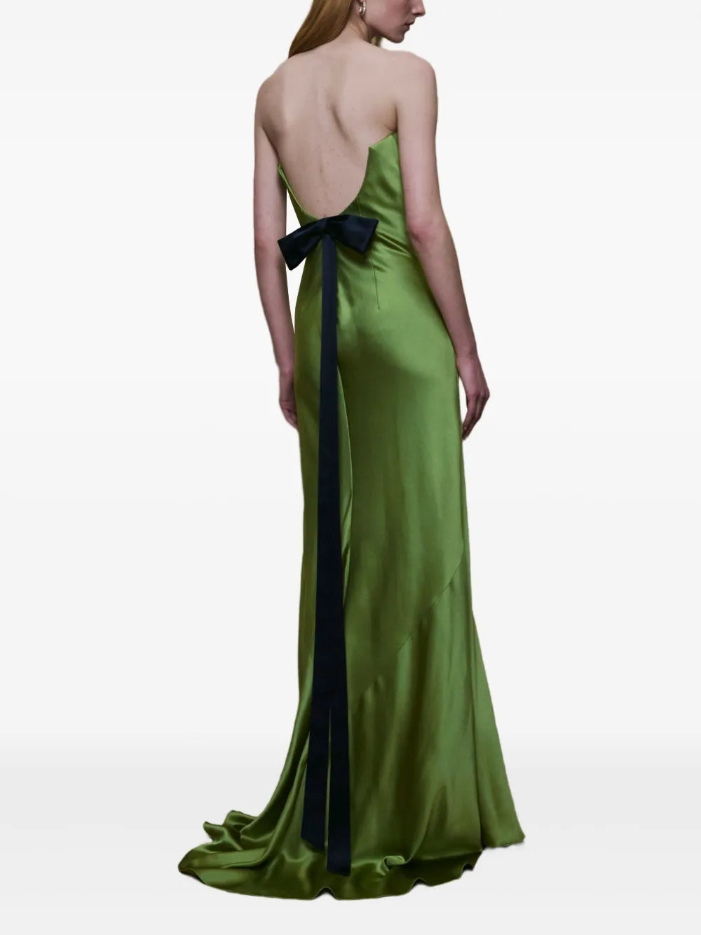 Alejandra Alonso Rojas Bow Detail Strapless Gown