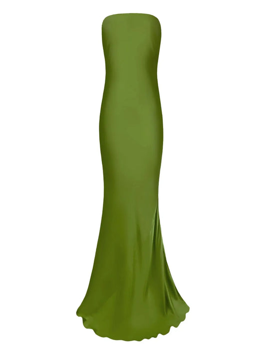 Alejandra Alonso Rojas Bow Detail Strapless Gown