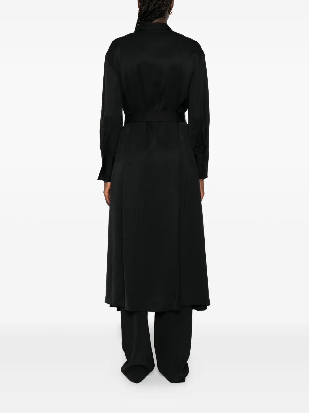 Joseph Belted Shirt Midi Dress