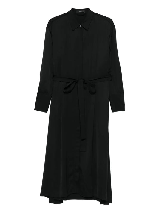 Joseph Belted Shirt Midi Dress