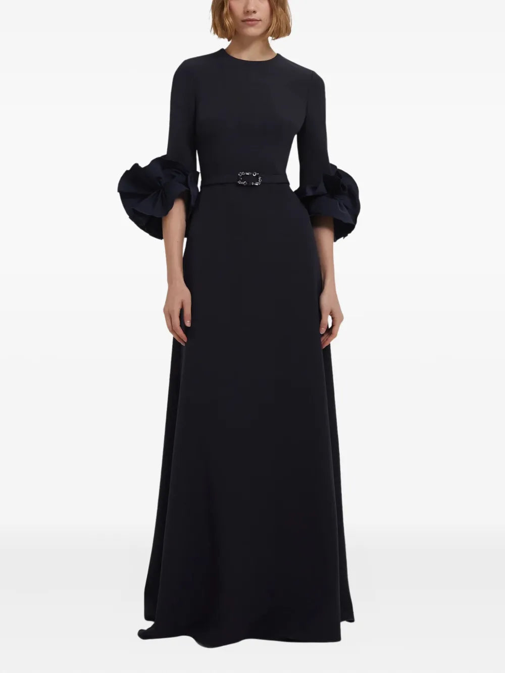 Safiyaa Embellished Ruffle Sleeve Gown