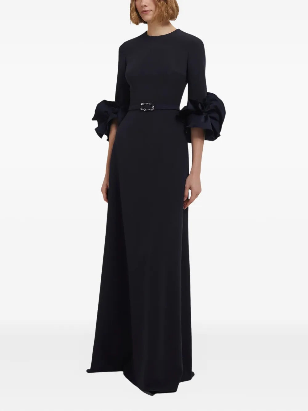 Safiyaa Embellished Ruffle Sleeve Gown