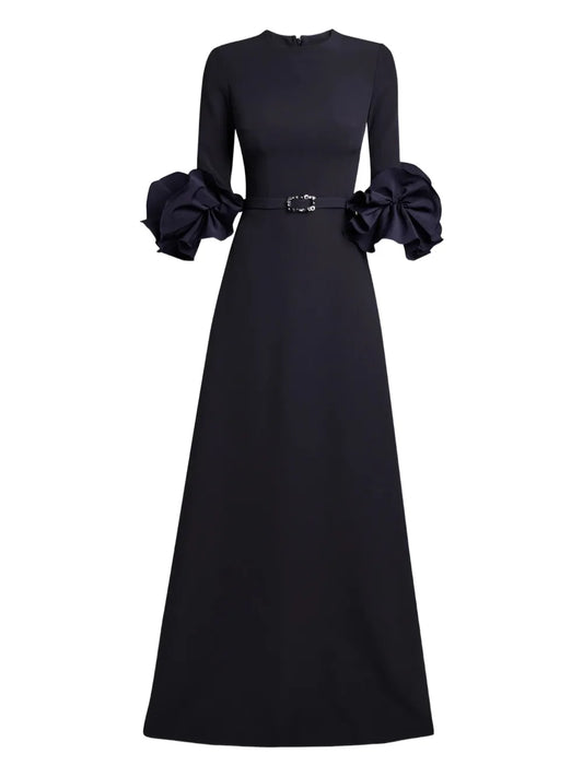 Safiyaa Embellished Ruffle Sleeve Gown