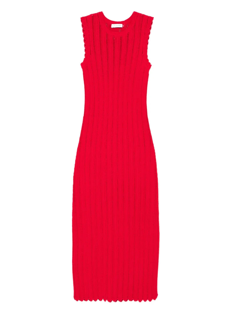 Altuzarra Scalloped Trim Midi Dress