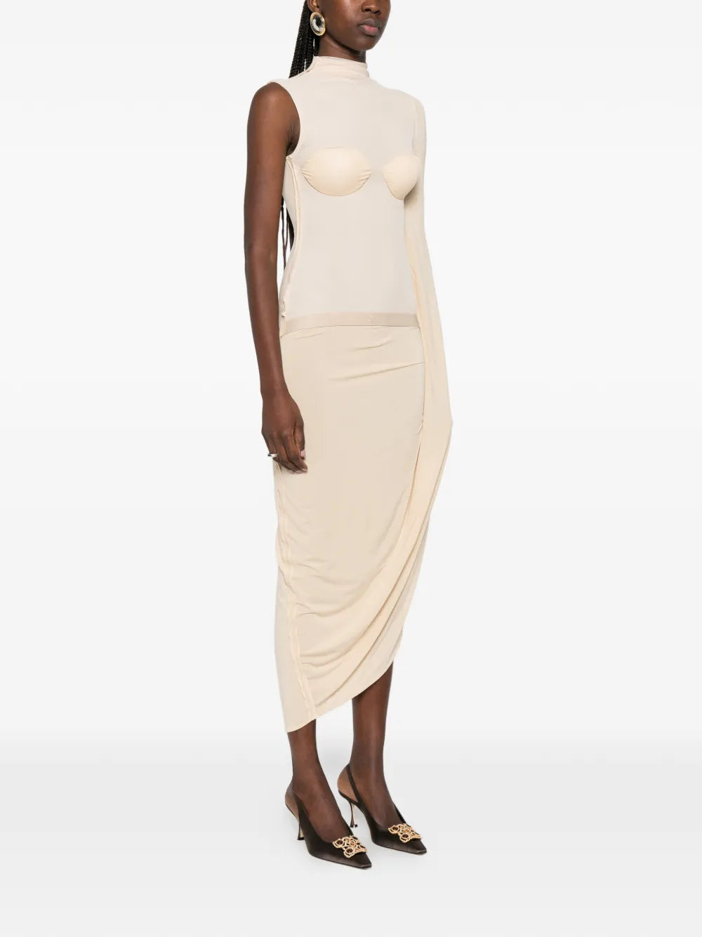 Jean Paul Gaultier Panelled Midi Dress