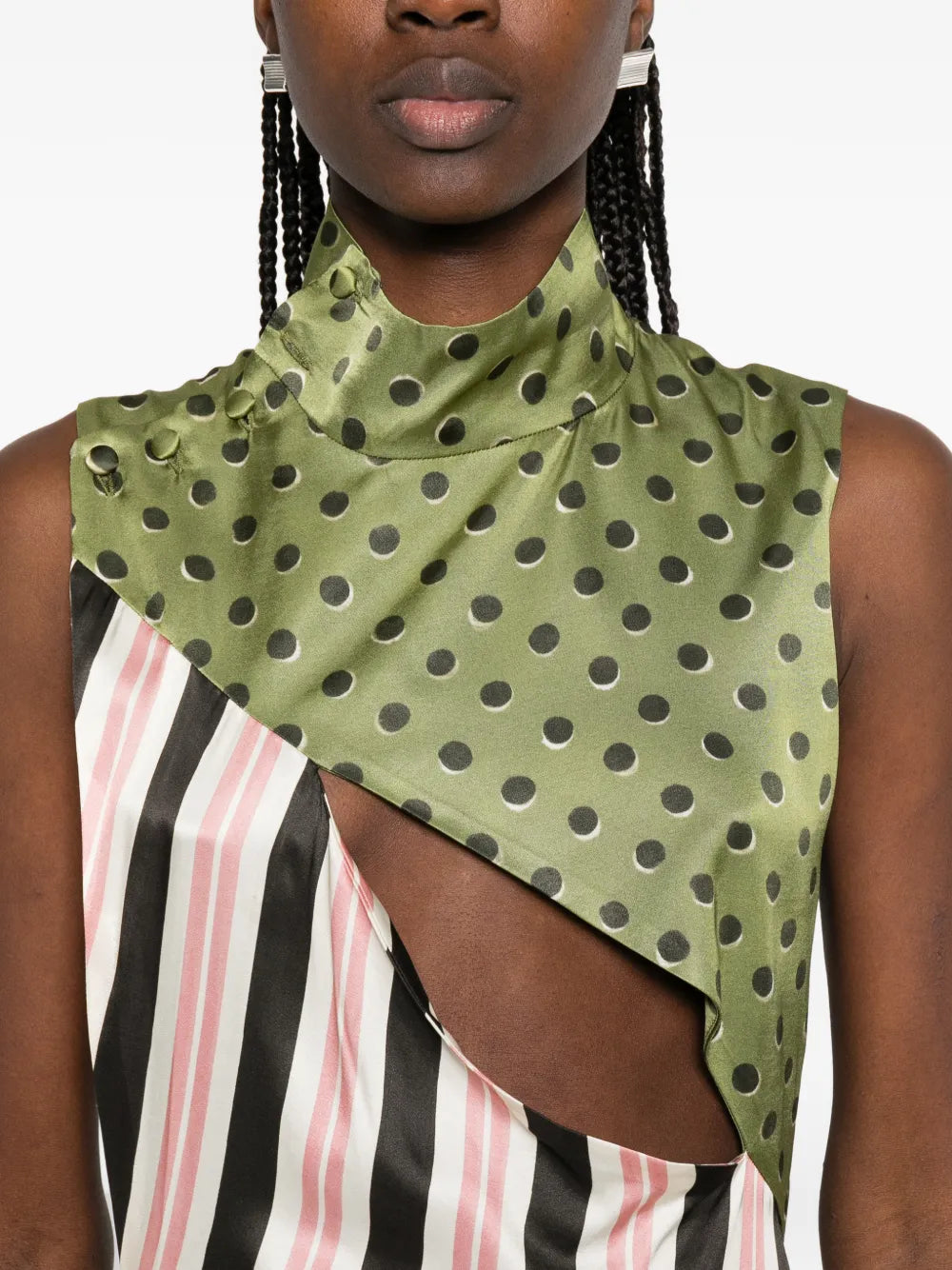 Jean Paul Gaultier Patchwork Sleeveless Maxi Dress