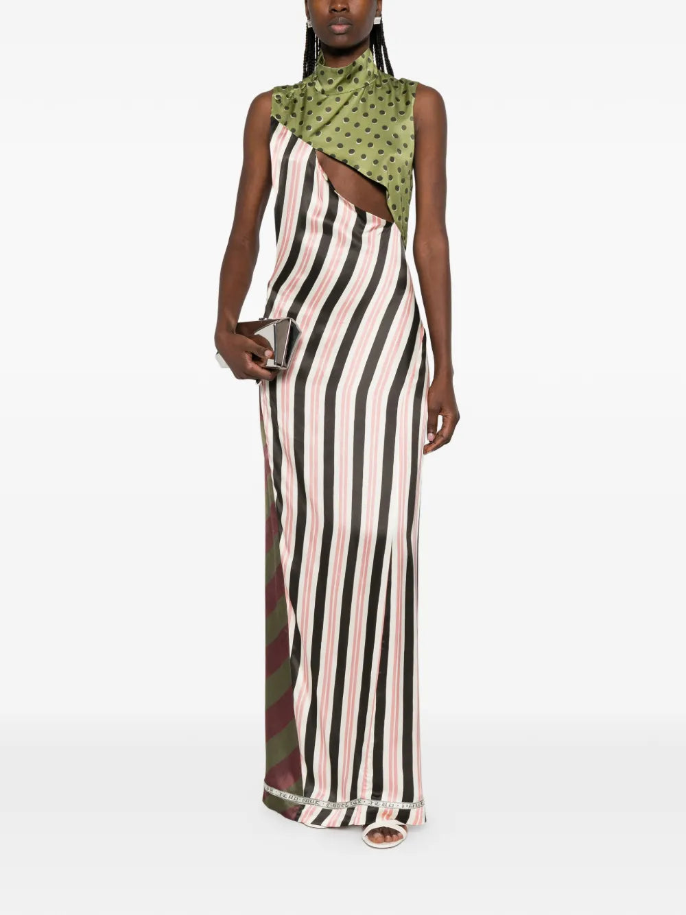 Jean Paul Gaultier Patchwork Sleeveless Maxi Dress