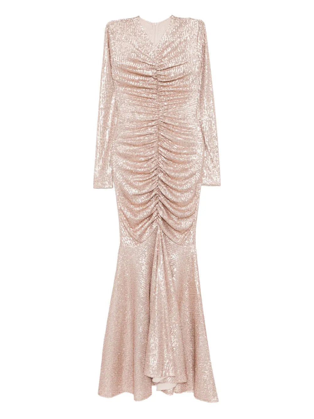 Norma Kamali Ruched Fishtail Gown