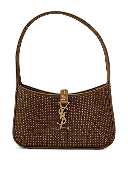 Saint Laurent Embellished Logo Shoulder Bag