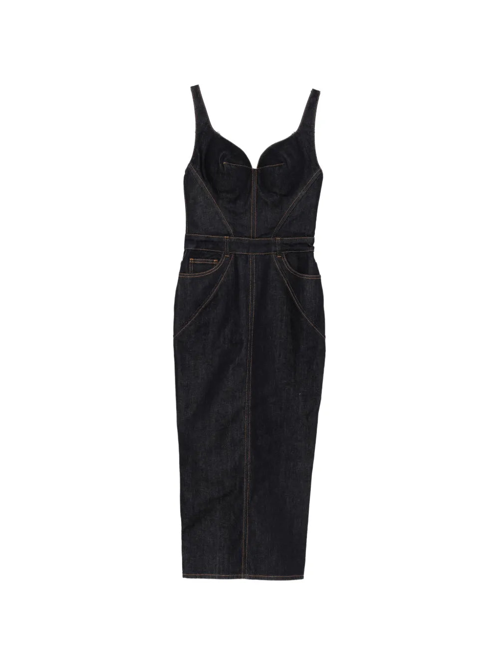 Givenchy Pocket Denim Midi Dress