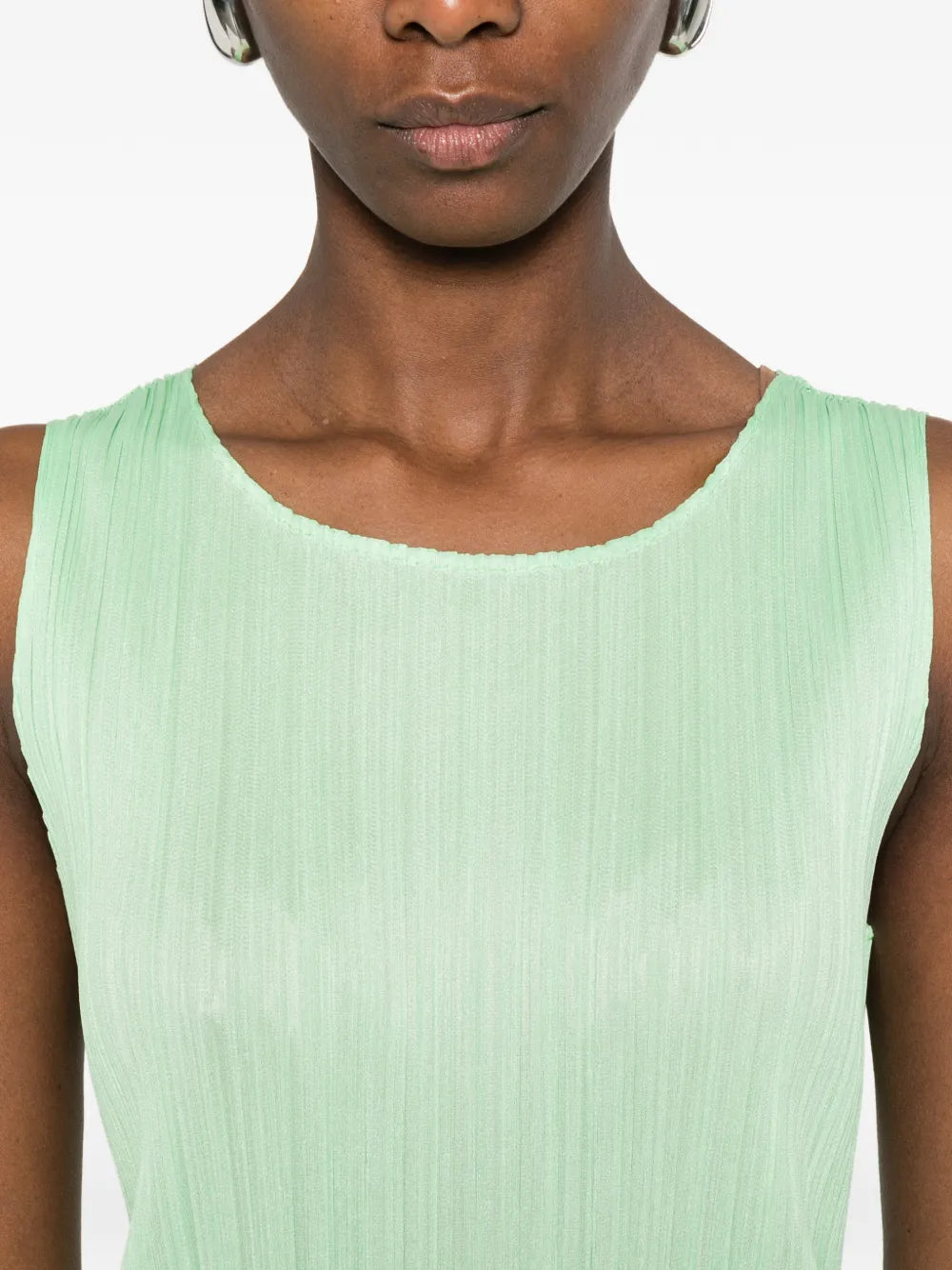 Pleats Please Issey Miyake Pleated Sleeveless Dress