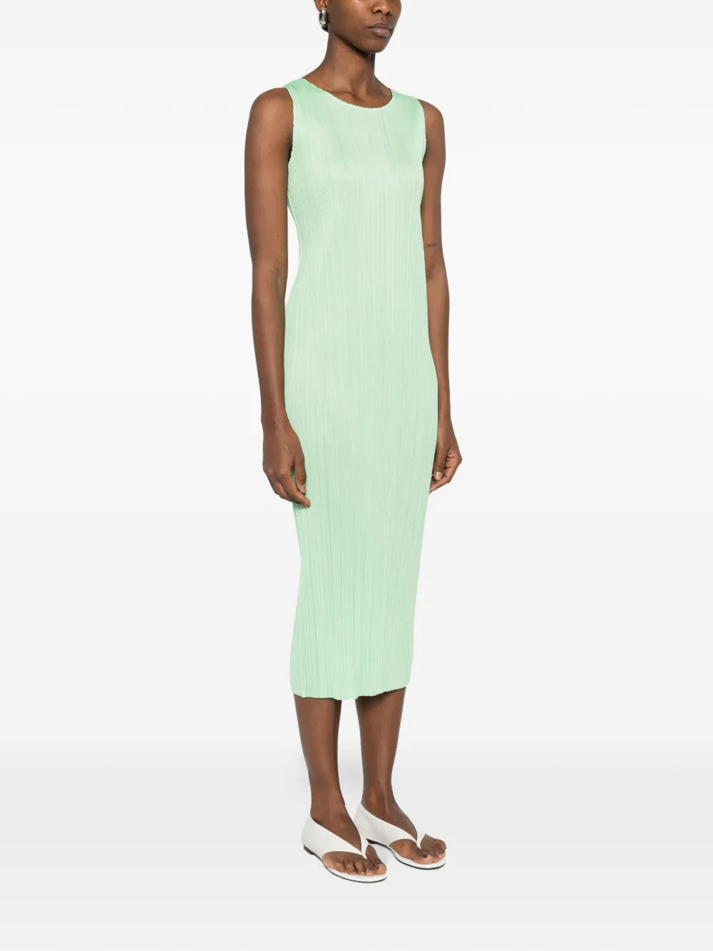Pleats Please Issey Miyake Pleated Sleeveless Dress