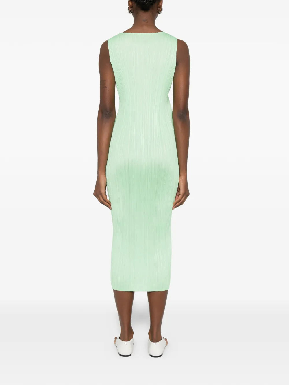 Pleats Please Issey Miyake Pleated Sleeveless Dress