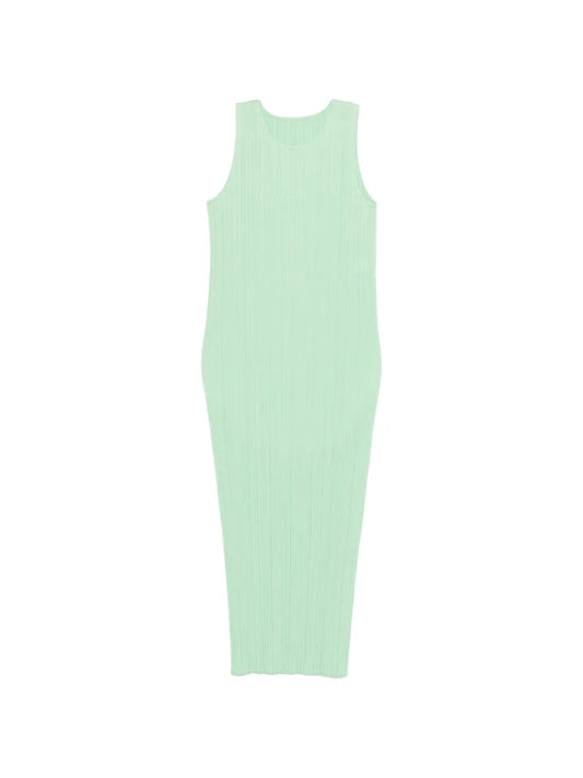 Pleats Please Issey Miyake Pleated Sleeveless Dress
